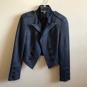 Le Chateau Cropped Pin Stripe Bolero Jacket Fancy Formal C